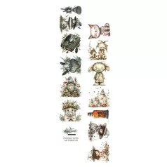   Alchemy of Art Kivágóív 30cm x 5cm Tales of Moss and Fern 04 Extras to Cut (1 ív)