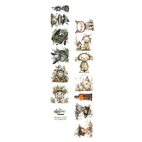 Alchemy of Art Kivágóív 30cm x 5cm Tales of Moss and Fern 04 Extras to Cut (1 ív)