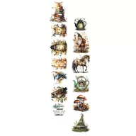   Alchemy of Art Kivágóív 30cm x 5cm Tales of Moss and Fern 02 Extras to Cut (1 ív)