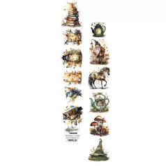   Alchemy of Art Kivágóív 30cm x 5cm Tales of Moss and Fern 02 Extras to Cut (1 ív)