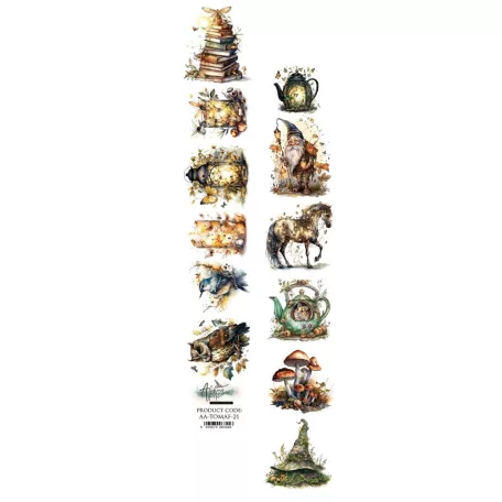 Alchemy of Art Kivágóív 30cm x 5cm Tales of Moss and Fern 02 Extras to Cut (1 ív)