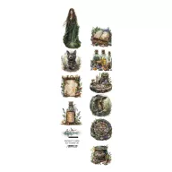   Alchemy of Art Kivágóív 30cm x 5cm Tales of Moss and Fern 01 Extras to Cut (1 ív)