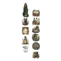   Alchemy of Art Kivágóív 30cm x 5cm Tales of Moss and Fern 01 Extras to Cut (1 ív)