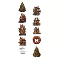   Alchemy of Art Kivágóív 30cm x 5cm Steampunk Time – Christmas 01 Extras to Cut (1 ív)