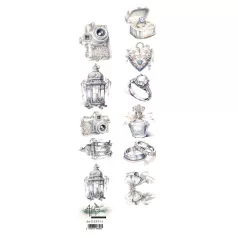   Alchemy of Art Kivágóív 30cm x 5cm Gentleness 03 Extras to Cut (1 ív)