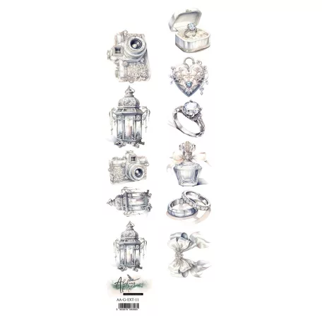 Alchemy of Art Kivágóív 30cm x 5cm Gentleness 03 Extras to Cut (1 ív)