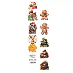   Alchemy of Art Kivágóív 30cm x 5cm Ho Ho Ho 03 Extras to Cut (1 ív)