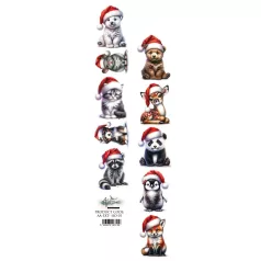   Alchemy of Art Kivágóív 30cm x 5cm Ho Ho Ho 01 Extras to Cut (1 ív)