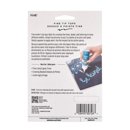 FolkArt Vékony adagoló fej  Fine Tip Tpos (6 db)