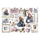 Stamperia Dewdrops Kivágatok - öntapadós   Ephemera (1 csomag)