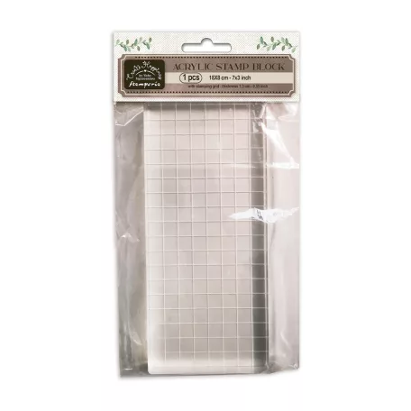 Stamperia Akril tömb Acrylic Stamp Block 18x8cm / Create Happiness (1 db)