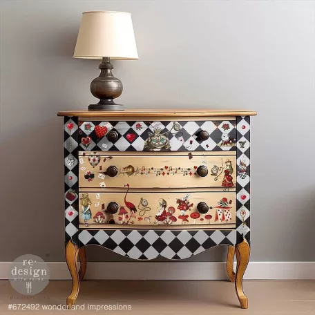 Redesign with Prima Wonderland Impressions Transzfer fólia 8.5"X11" (A4) Middy Decor Transfers (1 csomag)