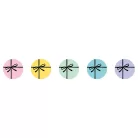 Studio Light Gift Bow Kör matricák ø30mm Round Stickers on Roll (100 db)