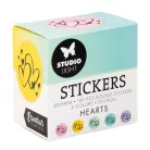 Studio Light Hearts Kör matricák ø30mm Round Stickers on Roll (100 db)