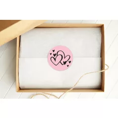   Studio Light Hearts Kör matricák ø30mm Round Stickers on Roll (100 db)