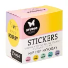 Studio Light Hip Hip Hooray Kör matricák ø30mm Round Stickers on Roll (100 db)