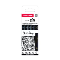 UNI PIN 5 darabos rajzmarker készlet Sketching