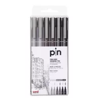 UNI PIN 6 darabos rajzmarker készlet