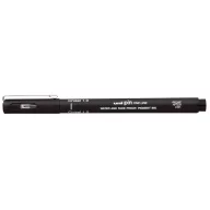 UNI PIN vágott hegyű rajzmarker fekete 1 mm