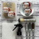 Tim Holtz Díszítőelem Santa Mug Idea-ology Christmas (2 db)