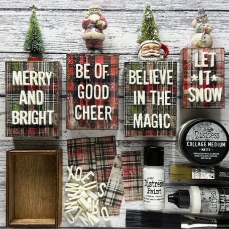 Tim Holtz Díszítőelem Santa Mug Idea-ology Christmas (2 db)