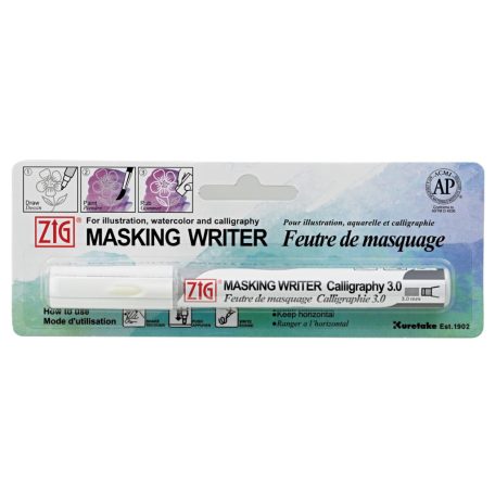 Kuretake / ZIG  Maszkoló toll akvarellhez - Calligraphy 3mm Masking Writer (1 db)