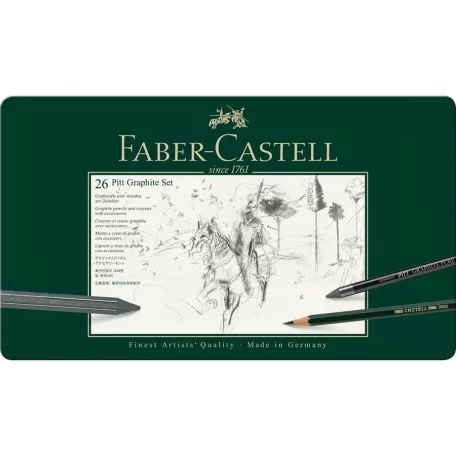 Faber-Castell Pitt Grafit ceruza készlet - 26 darabos fémdobozban