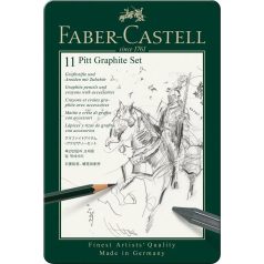   Faber-Castell Pitt Grafit ceruza kezdőkészlet - 11 darabos fémdobozban