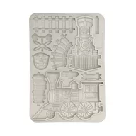   Stamperia Art of Travelling Szilikon öntőforma A5 Train Silicon Mould (1 db)