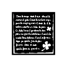   Stamperia Art of Travelling Vastag stencil 12x12cm Handmade letter Thick Stencil  (1 db)