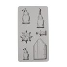 Rayher Szilikon öntőforma Manó, lámpás, hópihe (1 db)