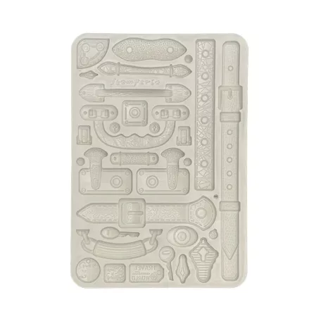 Stamperia Art of Travelling Szilikon öntőforma A5 Belts And Handles Silicon Mould (1 db)