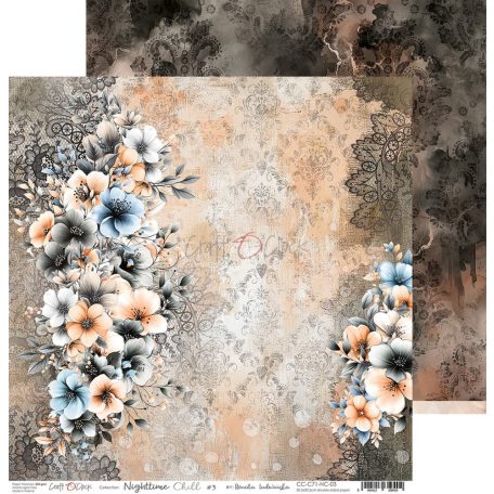 Craft O'Clock Scrapbook papírkészlet 12" (30 cm) Nighttime Chill Paper Collection Set (6 ív)