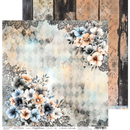 Craft O'Clock Scrapbook papírkészlet 12" (30 cm) Nighttime Chill Paper Collection Set (6 ív)