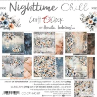   Craft O'Clock Scrapbook papírkészlet 8" (20 cm) Nighttime Chill Mix Paper Set (24 ív)