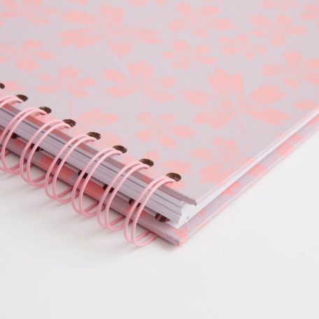 Album 8" (20cm) Leaves - Fehér lapokkal / Scrapbook Album (1 db)