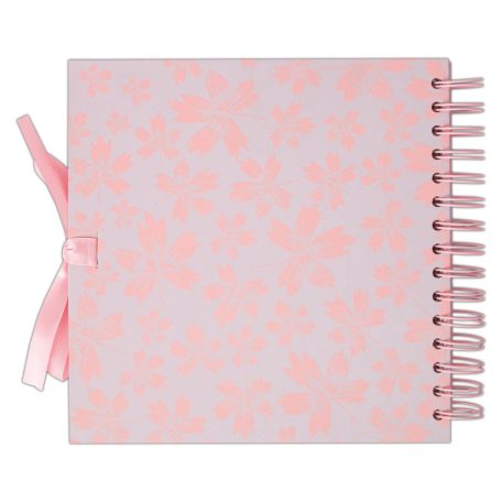 Album 8" (20cm) Leaves - Fehér lapokkal / Scrapbook Album (1 db)