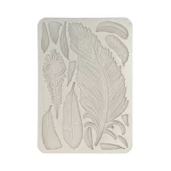   Stamperia Masquerade Szilikon öntőforma A5 Feathers Silicon Mould (1 db)