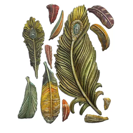 Stamperia Masquerade Szilikon öntőforma A5 Feathers Silicon Mould (1 db)