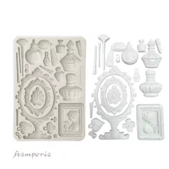  Stamperia Masquerade Szilikon öntőforma A5 Beauty accessories Silicon Mould (1 db)
