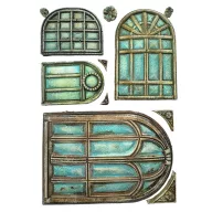   Stamperia Masquerade Szilikon öntőforma A5 Windows Silicon Mould (1 db)