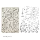 Stamperia Masquerade Szilikon öntőforma A5 Candle holders Silicon Mould (1 db)