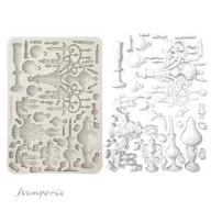   Stamperia Masquerade Szilikon öntőforma A5 Candle holders Silicon Mould (1 db)