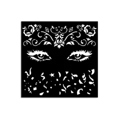   Stamperia Masquerade Vastag stencil 12x12cm Eyes Thick Stencil  (1 db)