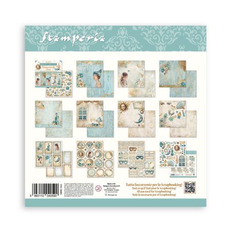 Stamperia Masquerade Papírkészlet 12" (30 cm)  Paper Pack (10 ív)