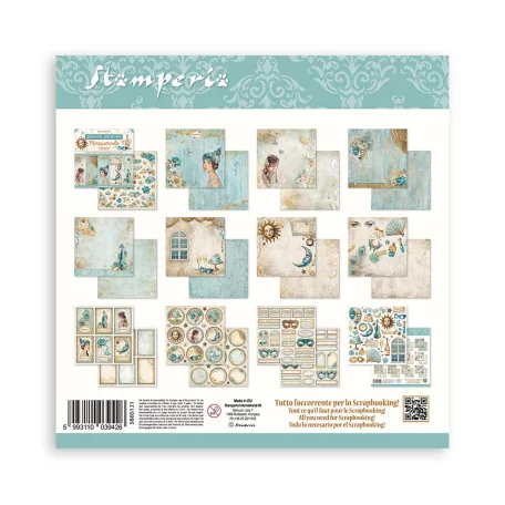 Stamperia Masquerade Papírkészlet 8" (20 cm)  Paper Pack (10 ív)