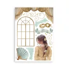 Stamperia Masquerade Washi matrica Washi Pad (8 ív)