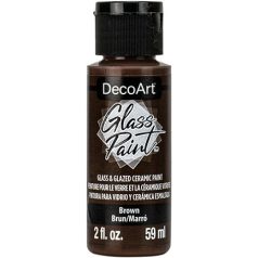   DecoArt Üvegfesték 59 ml Brown Barna DecoArt Glass Paint (1 db)