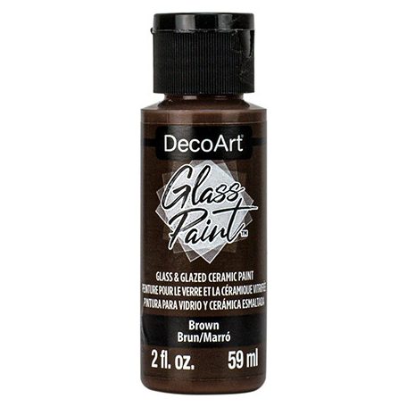 DecoArt Üvegfesték 59 ml Brown Barna DecoArt Glass Paint (1 db)