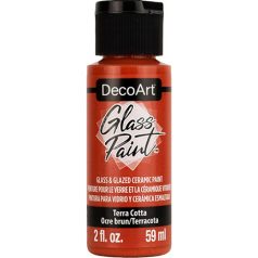   DecoArt Üvegfesték 59 ml Terra Cotta Terra Cotta DecoArt Glass Paint (1 db)